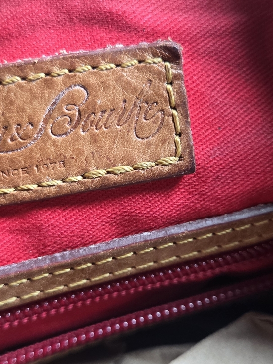 Dooney & Bourke Chestnut Brown Leather Shoulder Bag with Braided Strap